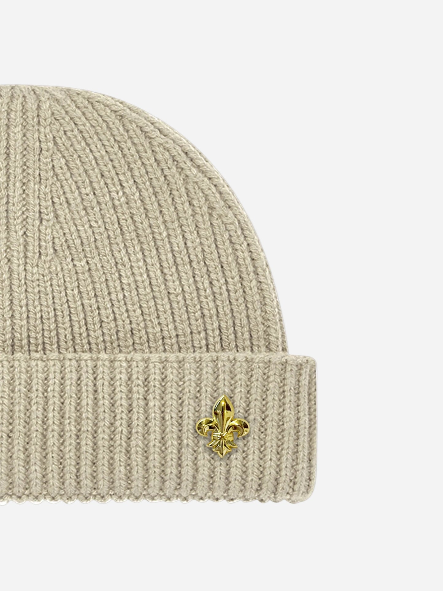 Sand Knitted Fisherman Beanie