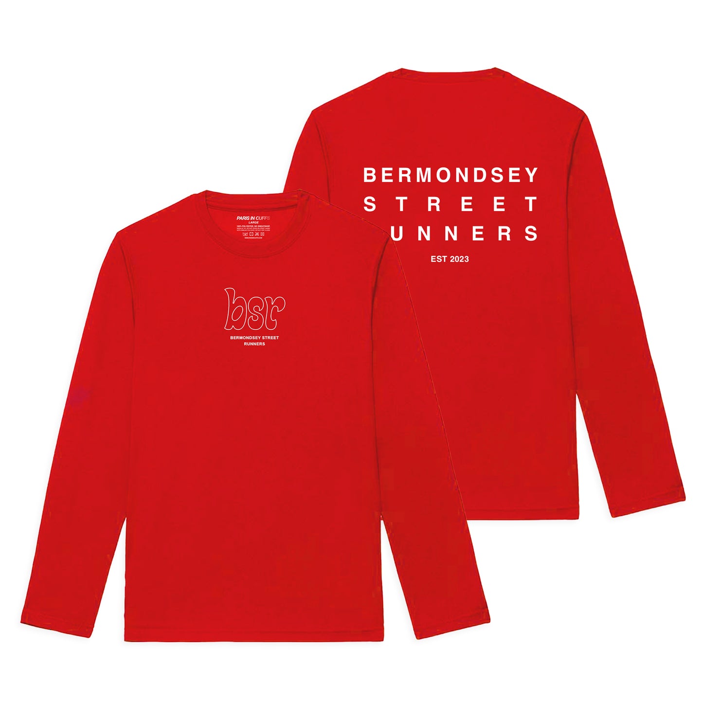BSR Red Active Long Sleeve Tshirt