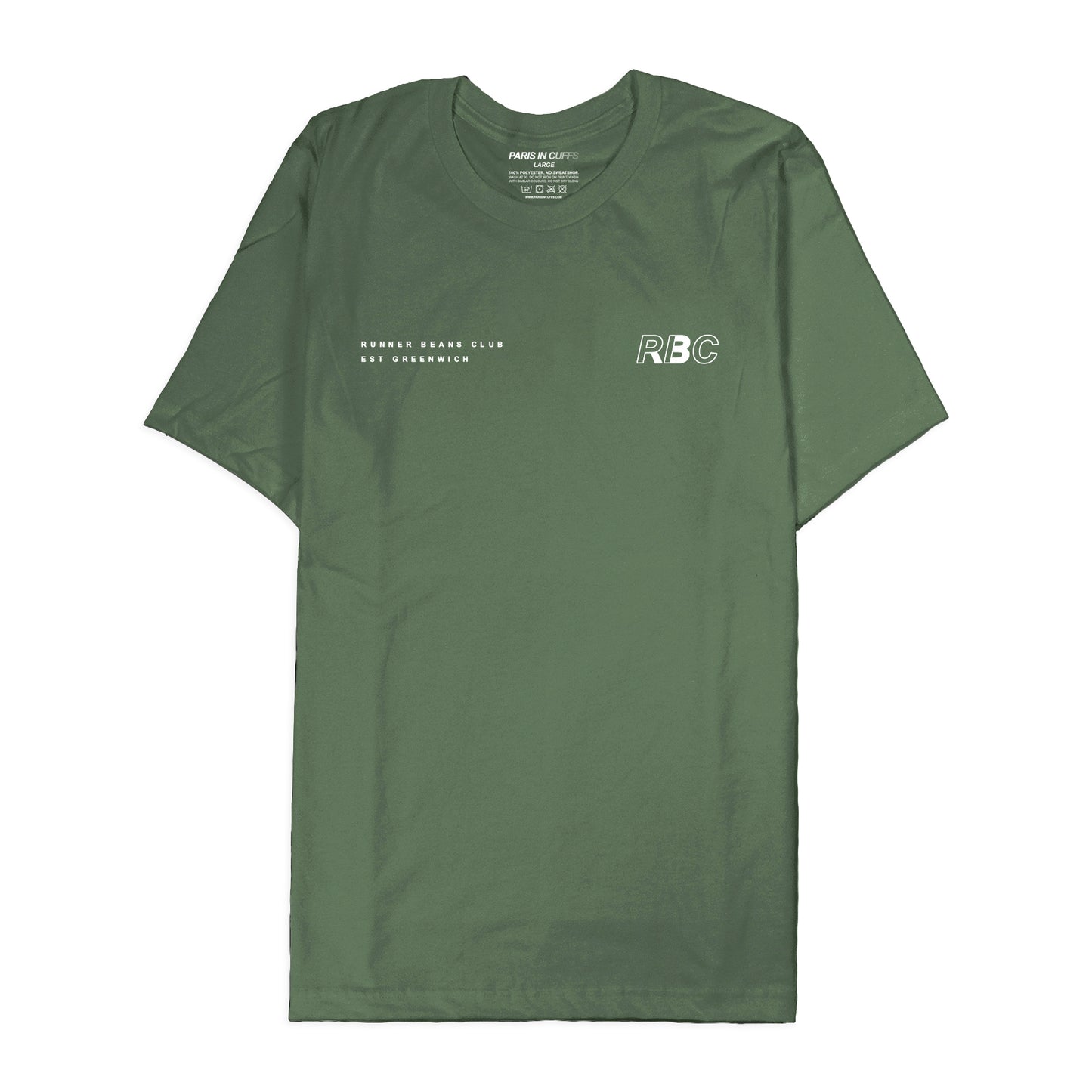 Runner Beans Club Active Tee Green