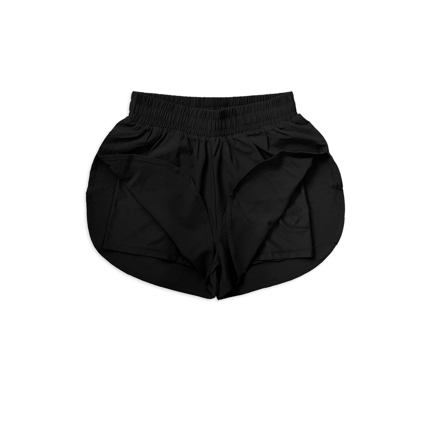 Black Split Shorts