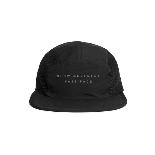 Black Mesh Panel Running Cap