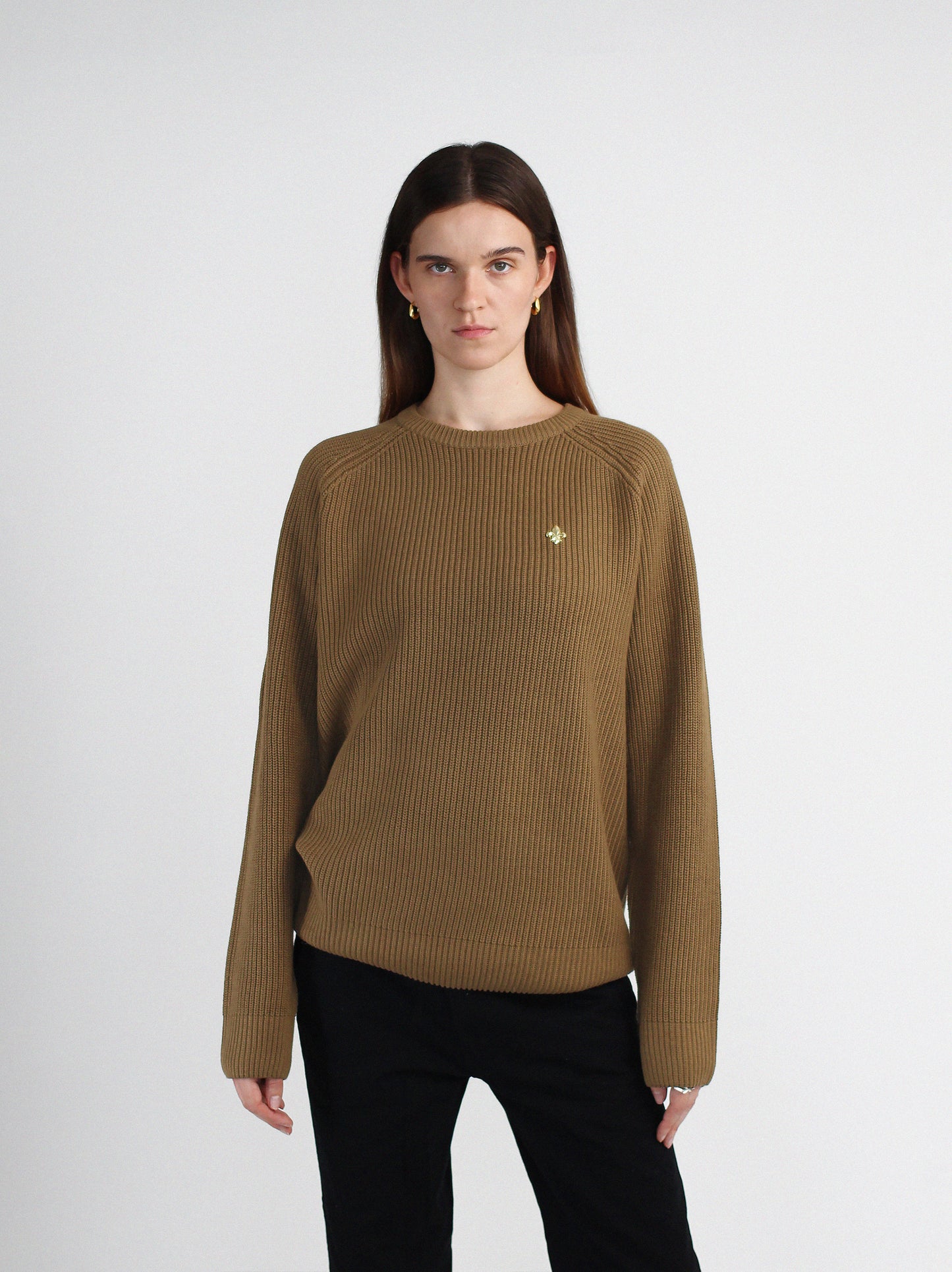 Tan Knitted Sweatshirt
