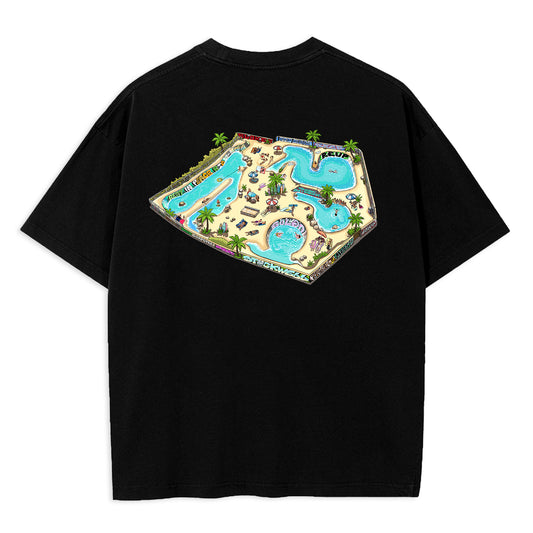 Stockwell Skatepark Black Oversized Cotton Tshirt