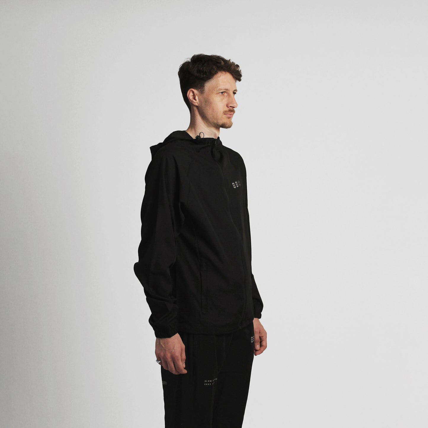 Black Lightweight Track Jacket