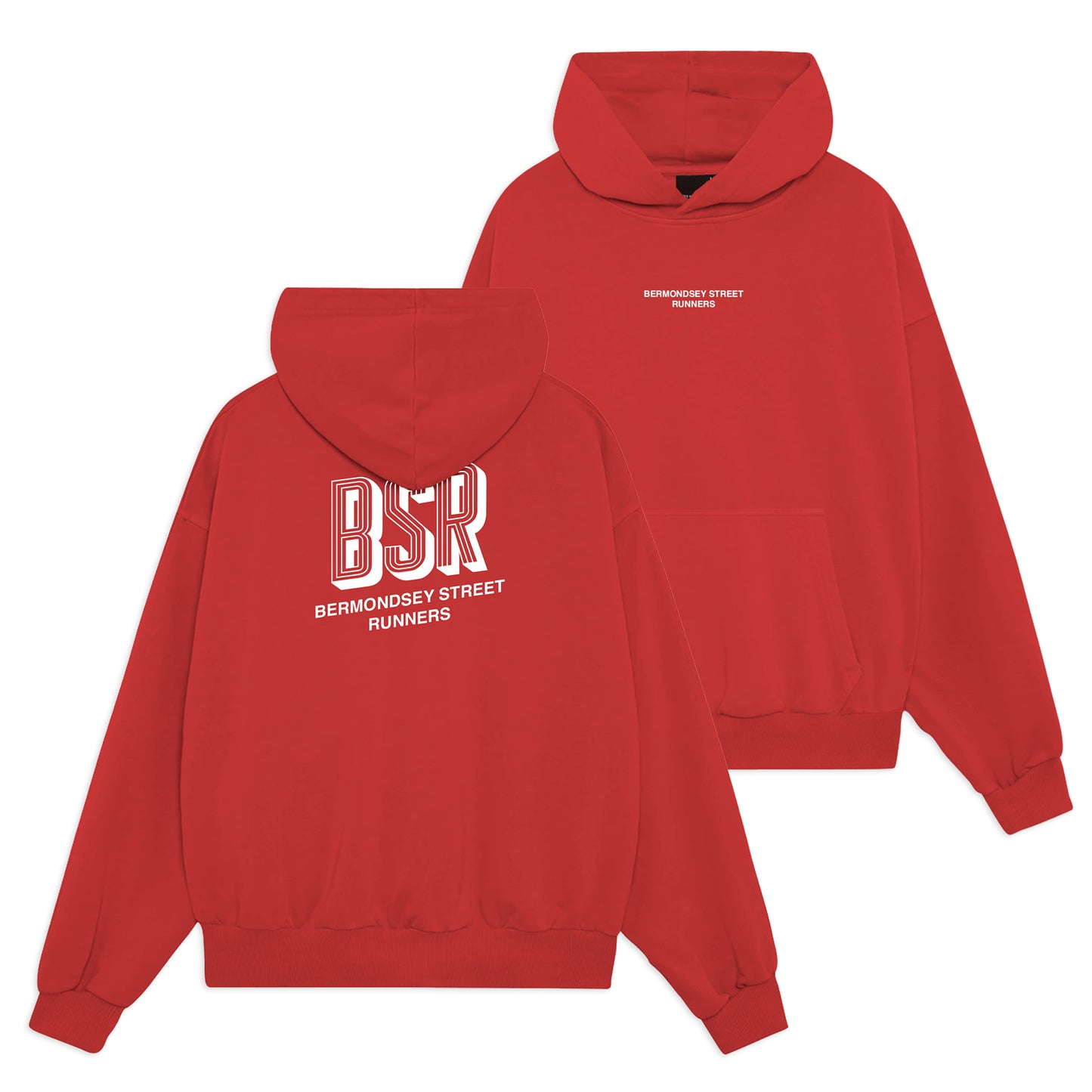 BSR Red Oversized Hoody