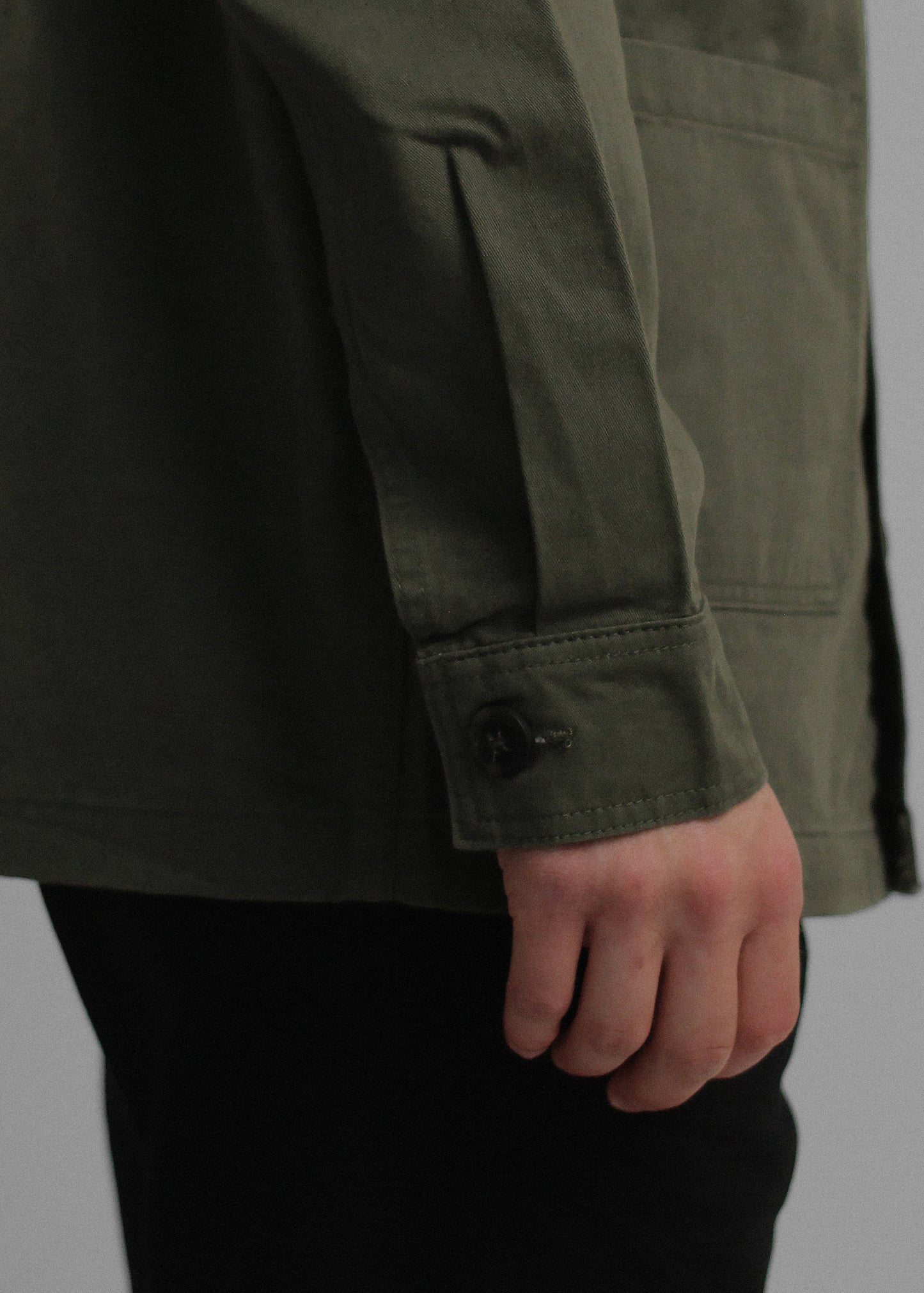 Olive Over Shirt