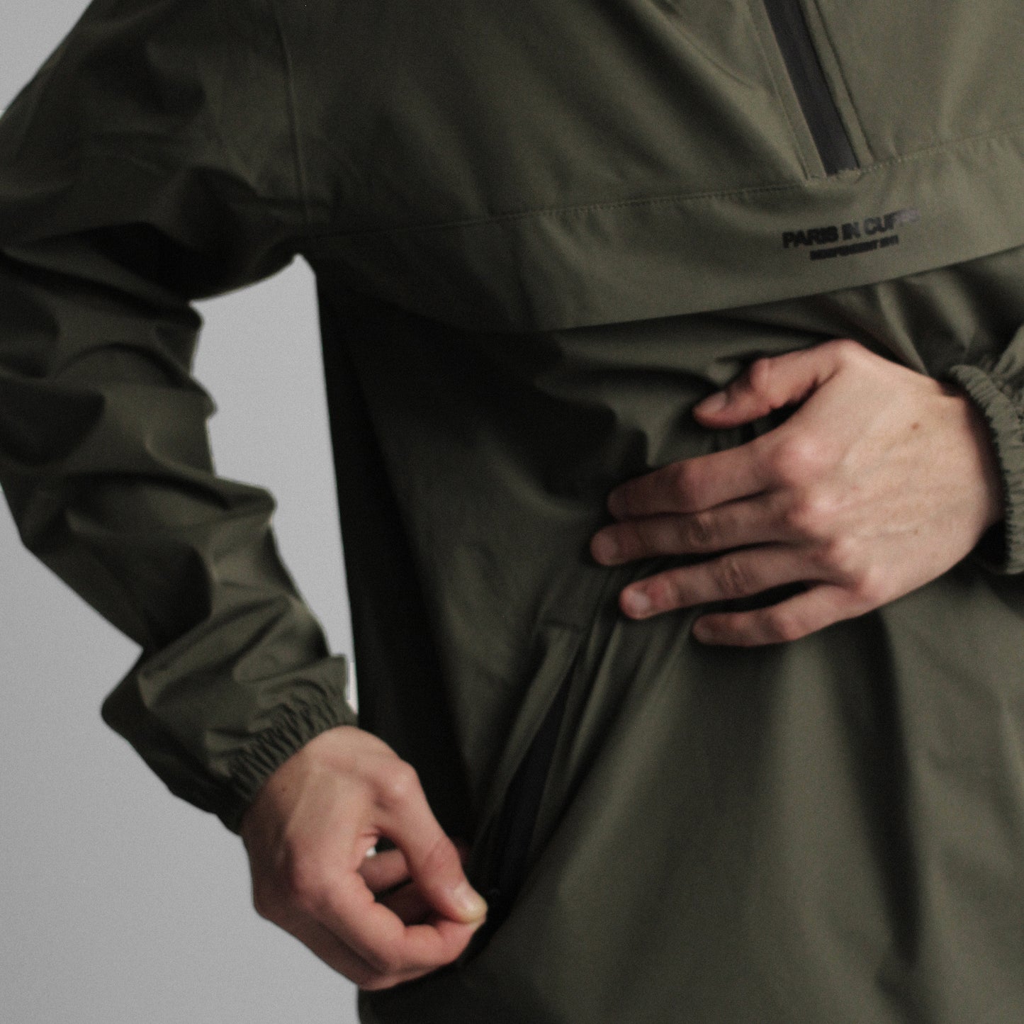 Olive Pull Over Jacket