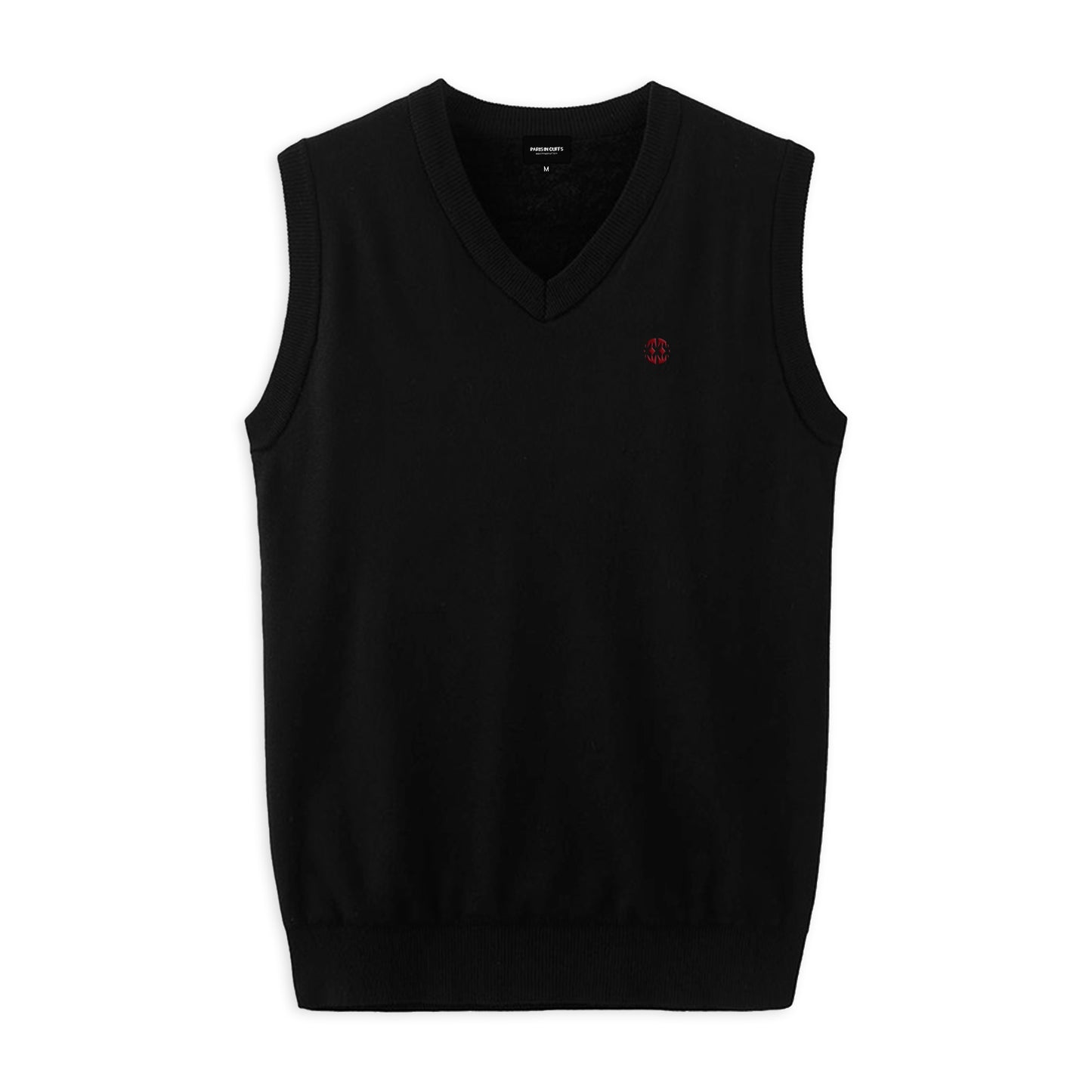 Black Essentials Sweater Vest