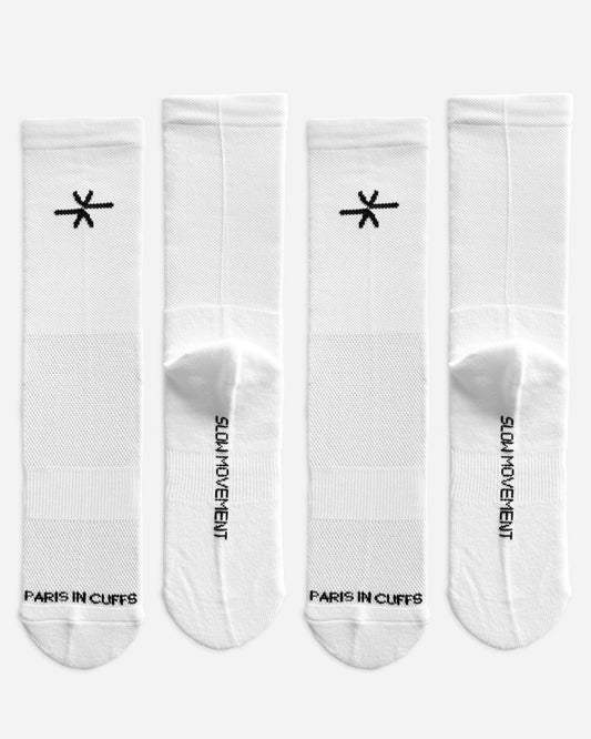 Running Socks White Twin Pack