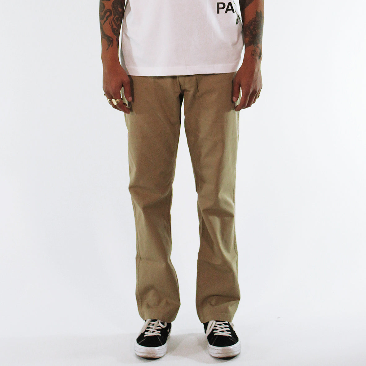 Tan Straight Chinos