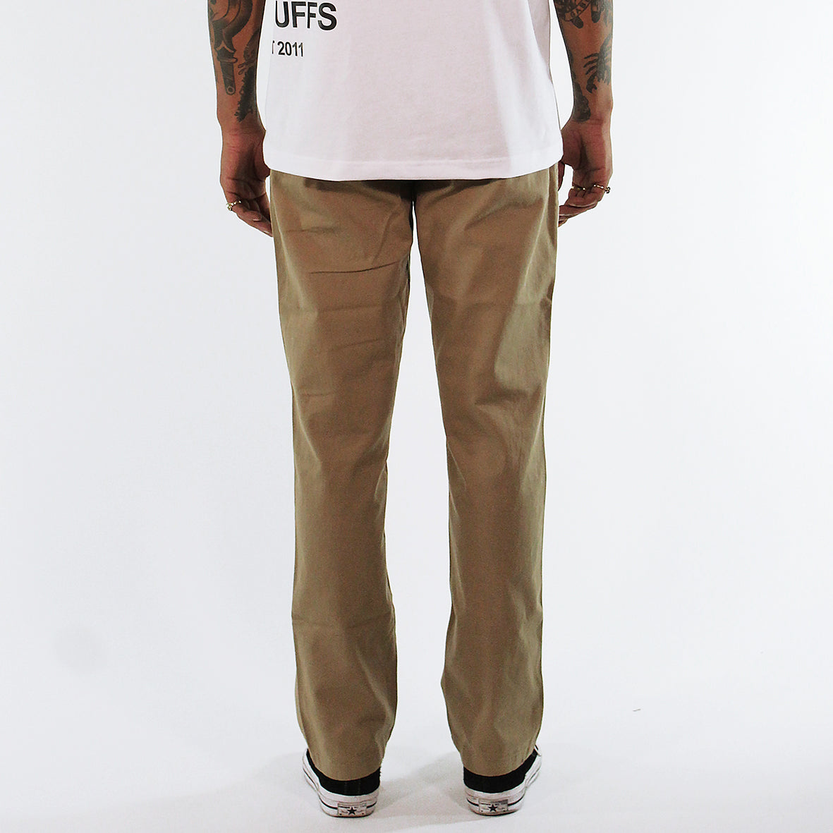 Tan Straight Chinos