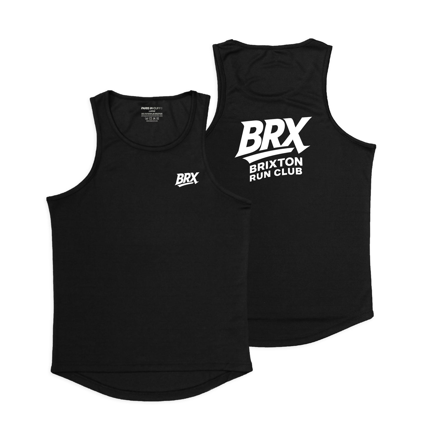 Brixton Run Club Mens Black Vest