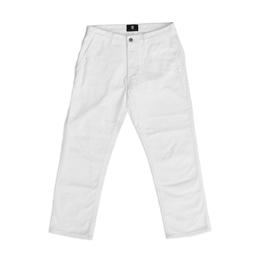 White Straight Chinos