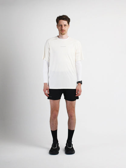 Slow Movement Mens Cream Active Tshirt