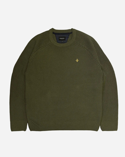 Olive Knitted Sweatshirt