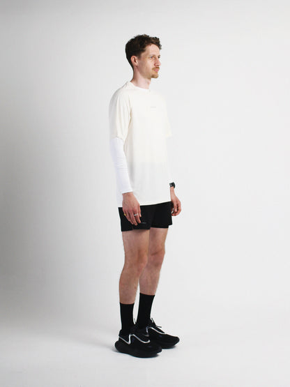 Slow Movement Mens Cream Active Tshirt