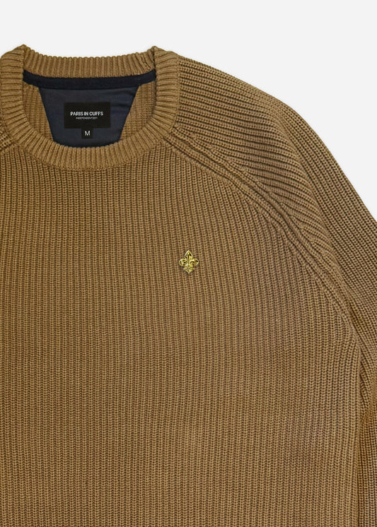 Tan Knitted Sweatshirt