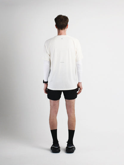 Slow Movement Mens Cream Active Tshirt