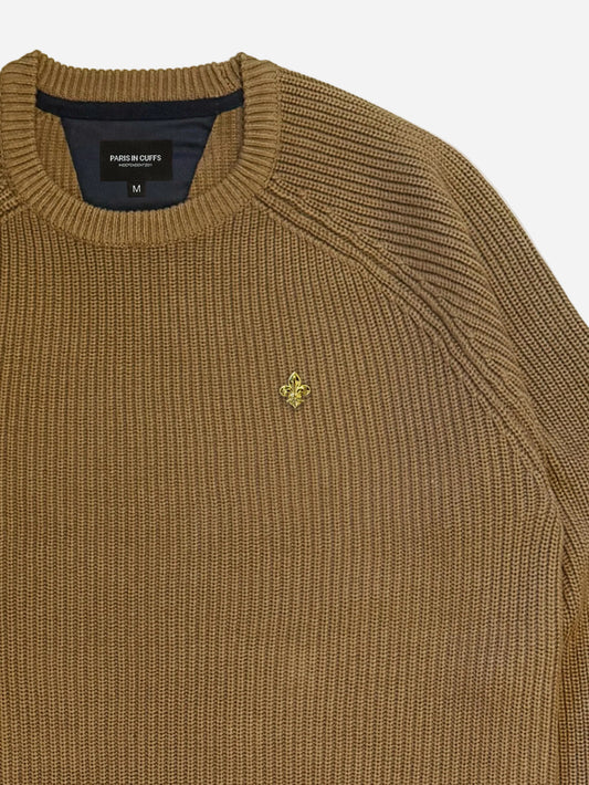 Tan Knitted Sweatshirt