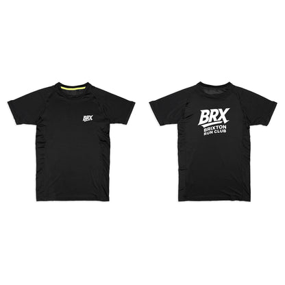 Brixton Run Club Black Slim Fit Tshirt