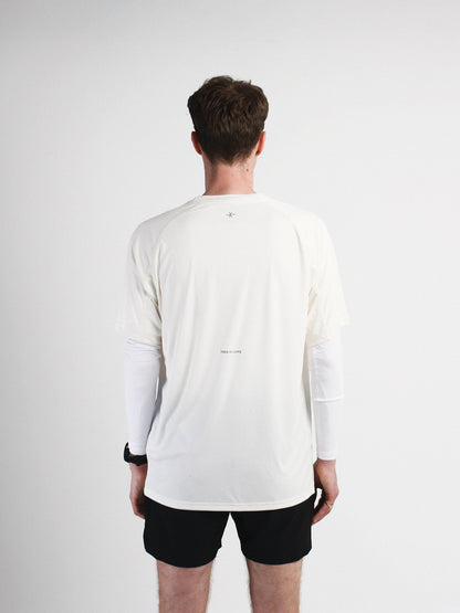 Slow Movement Mens Cream Active Tshirt