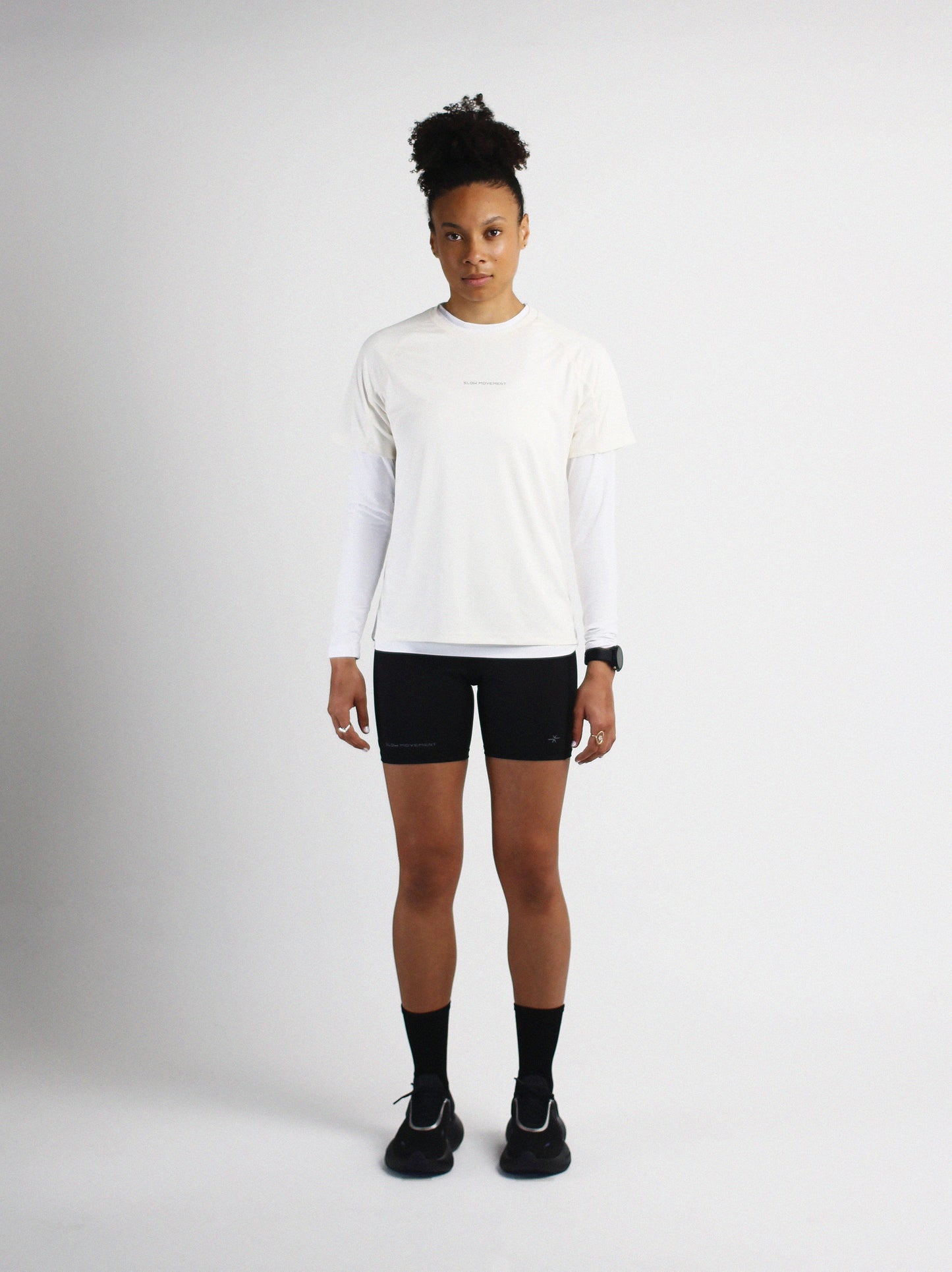 Slow Movement Womens Cream Active Tshirt