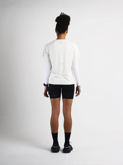 Slow Movement Womens Cream Active Tshirt