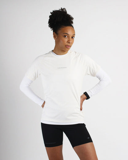 Slow Movement Womens Cream Active Tshirt