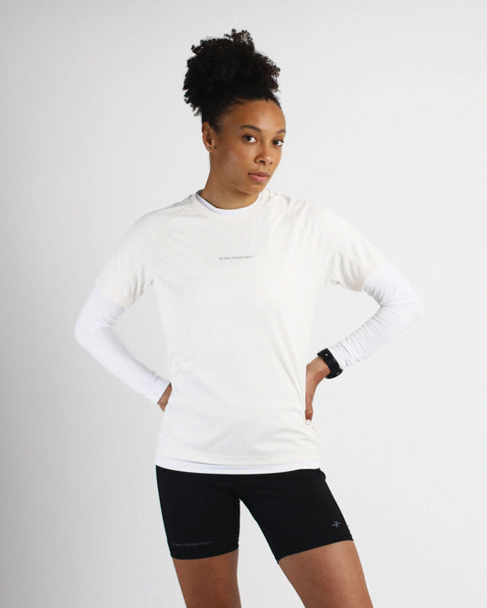 Slow Movement Womens Cream Active Tshirt