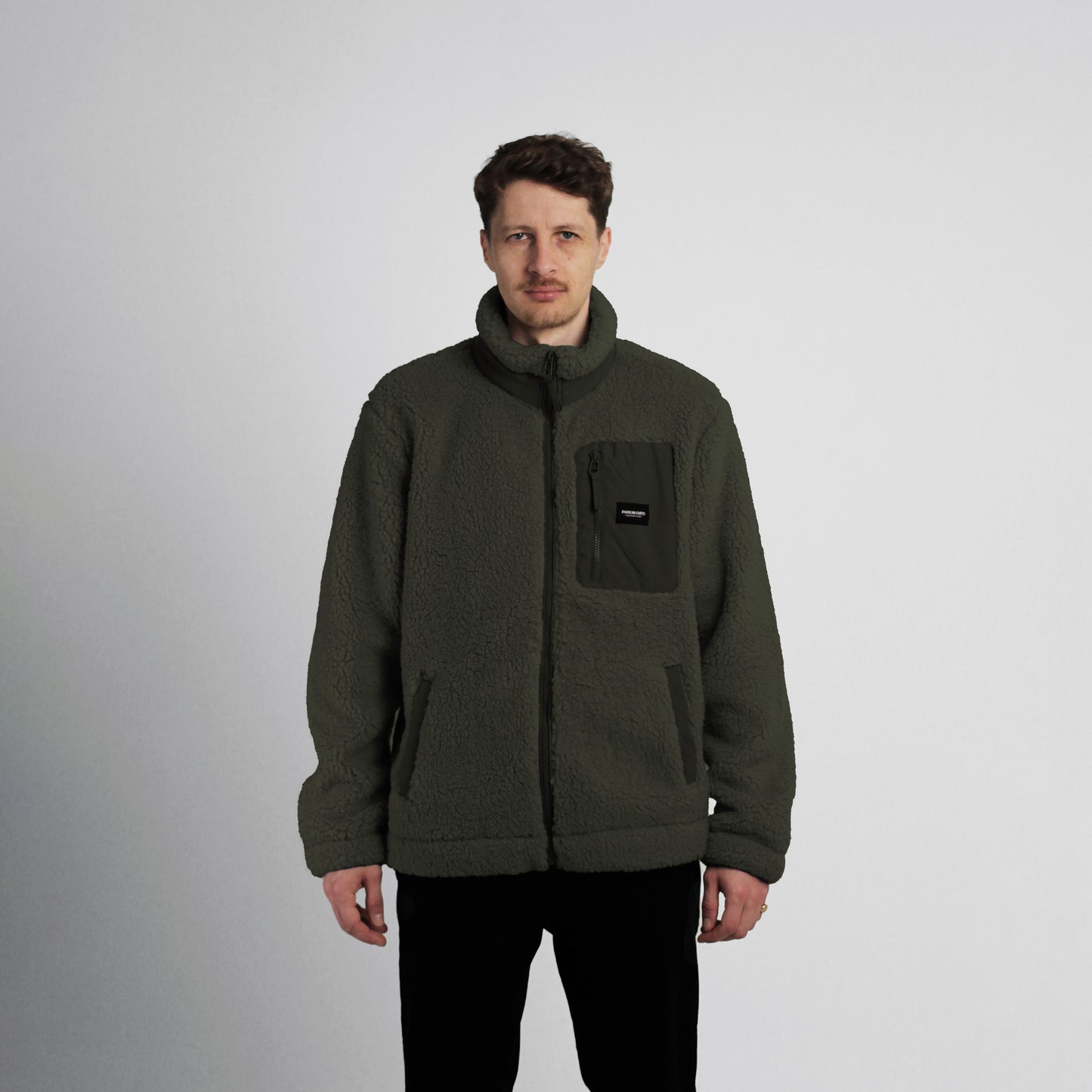Olive Sherpa Fleece