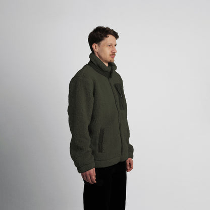 Olive Sherpa Fleece