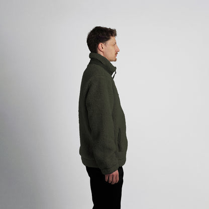 Olive Sherpa Fleece