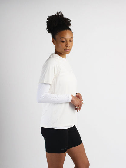 Slow Movement Womens Cream Active Tshirt