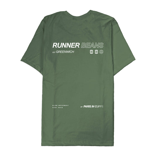 Runner Beans Club Active Tee Green