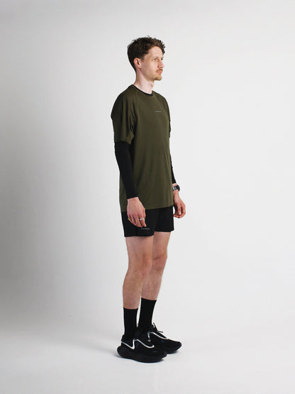 Slow Movement Mens Green Active Tshirt