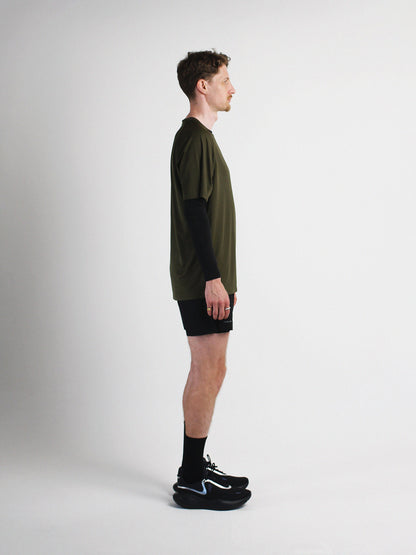 Slow Movement Mens Green Active Tshirt