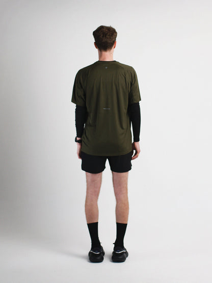Slow Movement Mens Green Active Tshirt
