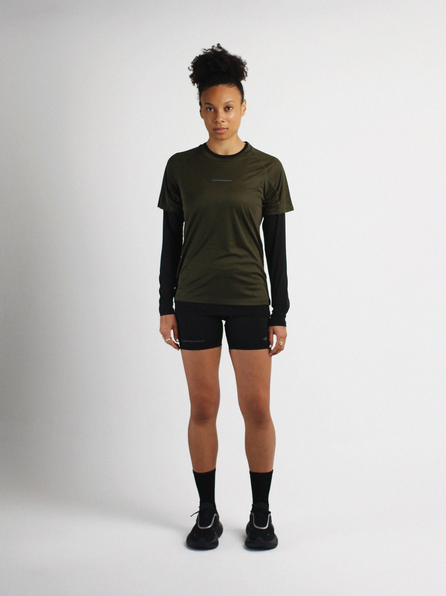 Slow Movement Womens Green Active Tshirt
