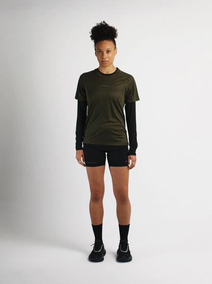 Slow Movement Womens Green Active Tshirt