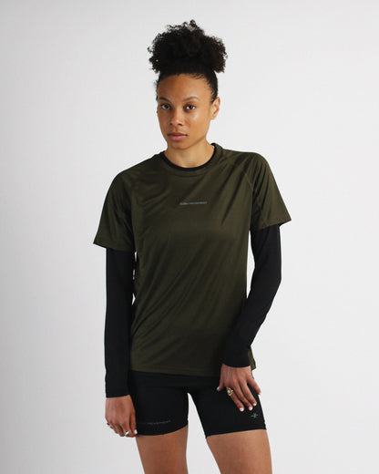 Slow Movement Womens Green Active Tshirt