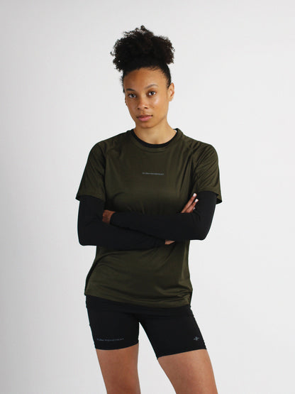 Slow Movement Womens Green Active Tshirt