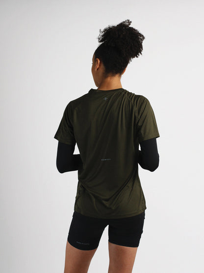 Slow Movement Womens Green Active Tshirt