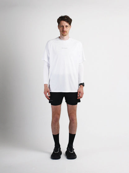 Slow Movement Mens White Active Tshirt