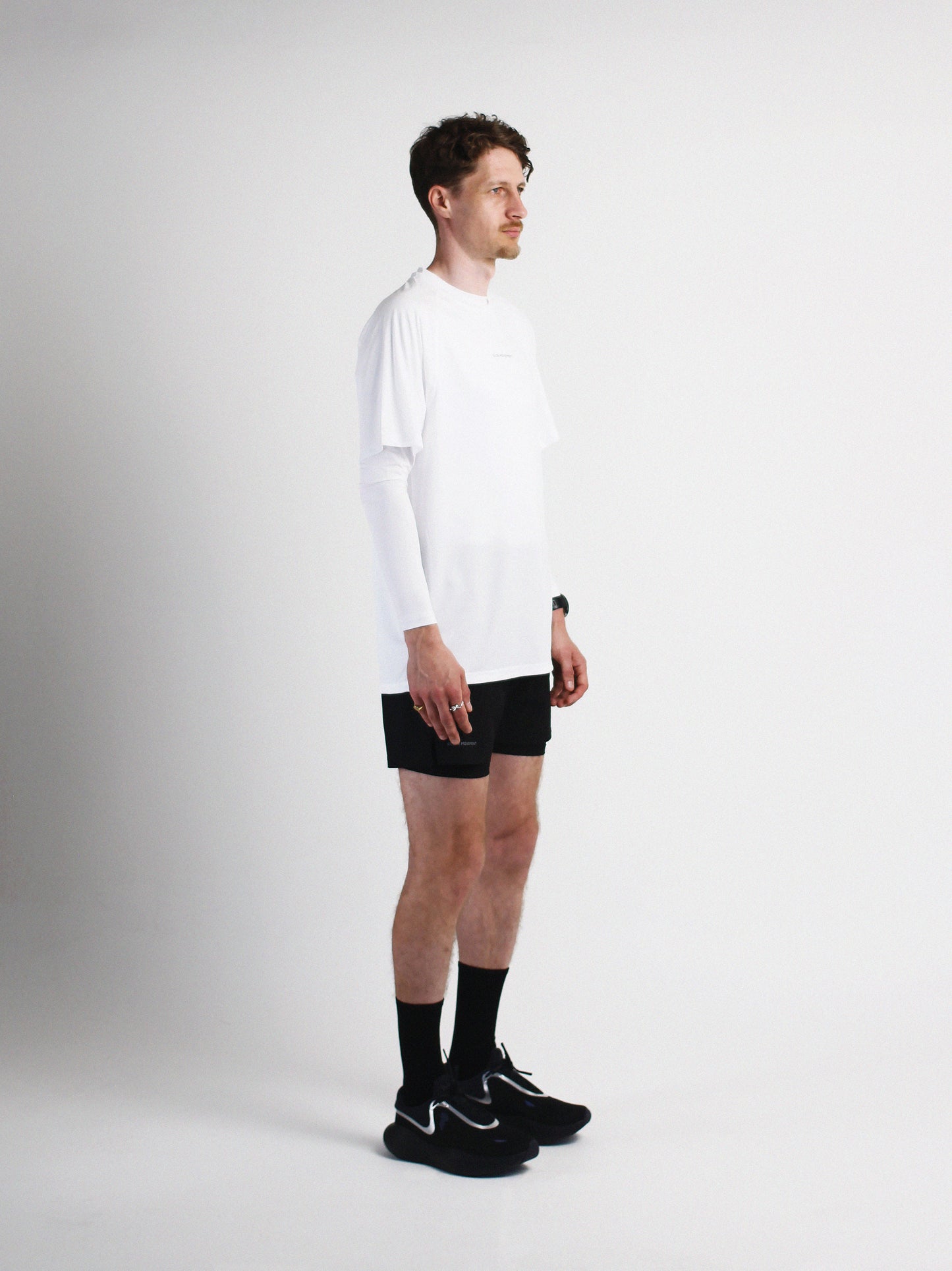 Slow Movement Mens White Active Tshirt