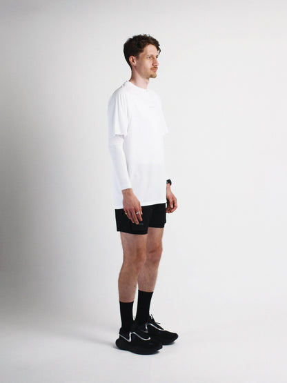 Slow Movement Mens White Active Tshirt