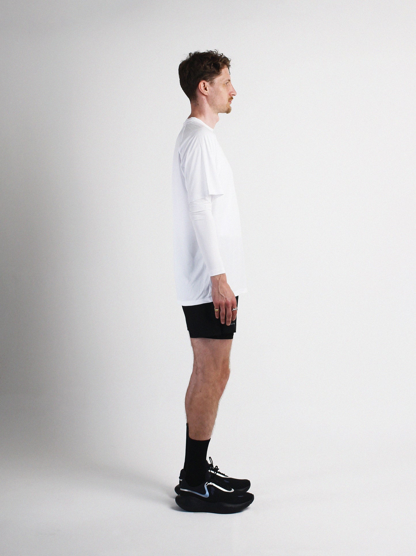 Slow Movement Mens White Active Tshirt