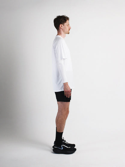 Slow Movement Mens White Active Tshirt
