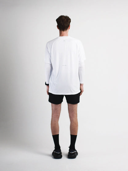 Slow Movement Mens White Active Tshirt