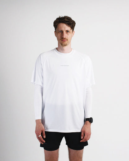 Slow Movement Mens White Active Tshirt