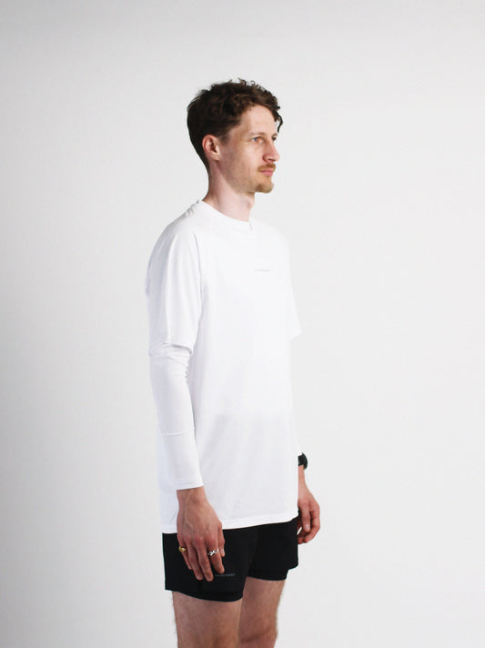 Slow Movement Mens White Active Tshirt